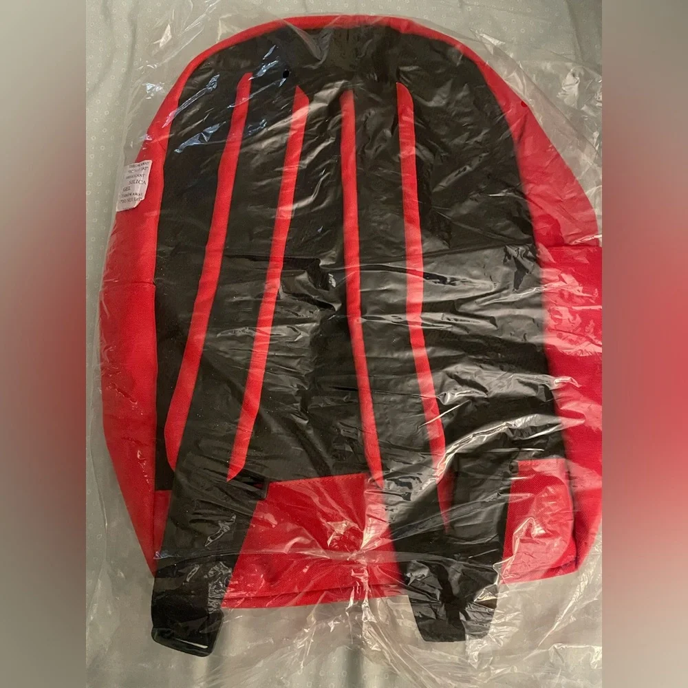 NWT Cookies Orion Canvas Smell Proof Backpack in Red and Black